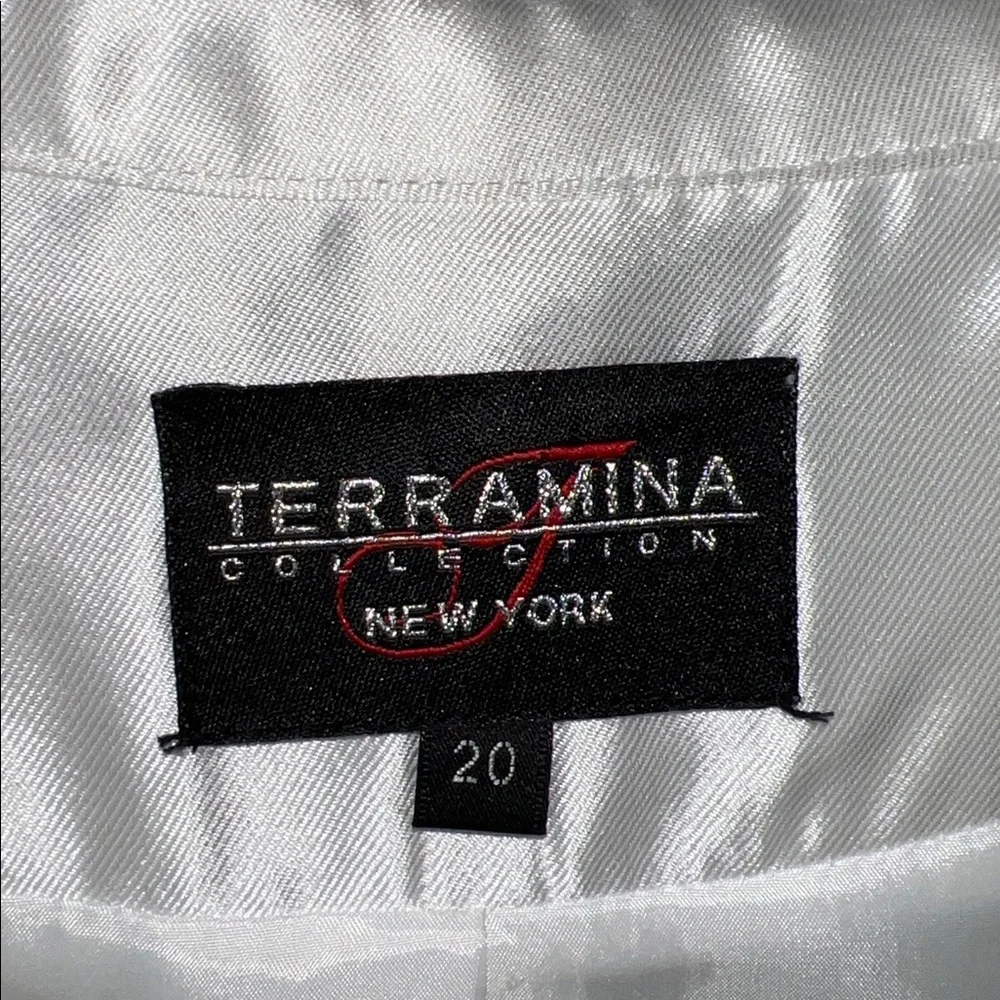 Terramina Collection Church Sunday Best Easter White Long Sleeve Dress Size 20 - Picture 9 of 9